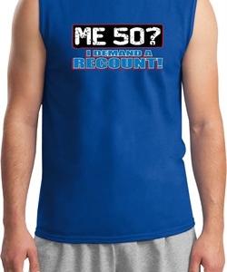 Mens Funny Birthday Shirt Me 50 Muscle Tee T-Shirt