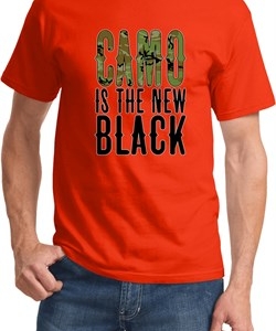Mens Funny Shirt Camo is the New Black Tee T-Shirt
