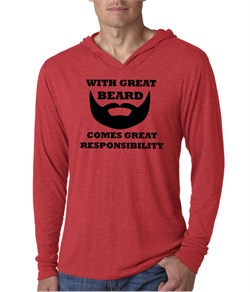 Mens Funny Shirt Great Beard Lightweight Hoodie Tee T-Shirt