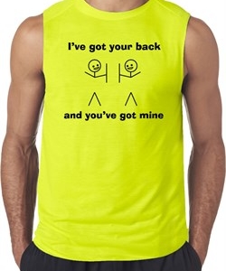 Mens Funny Shirt I've Got Your Back Sleeveless Tee T-Shirt
