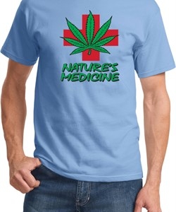 Mens Funny Shirt Natures Medicine Tee T-Shirt