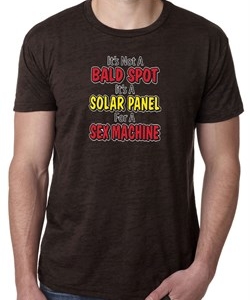 Mens Funny Shirt Not a Bald Spot Burnout Tee T-Shirt