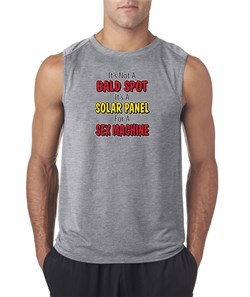 Mens Funny Shirt Not a Bald Spot Sleeveless Tee T-Shirt