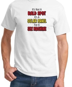 Mens Funny Shirt Not a Bald Spot Tee T-Shirt