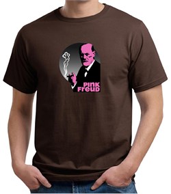 Mens Funny Shirt Pink Freud Organic Tee T-Shirt