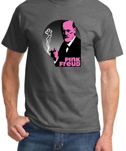 Mens Funny Shirt Pink Freud Tee T-Shirt