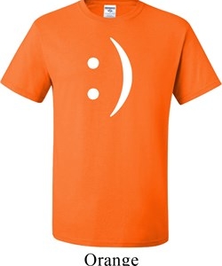 Mens Funny Shirt Smiley Chat Face Tall Tee T-Shirt