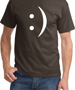 Mens Funny Shirt Smiley Chat Face Tee T-Shirt