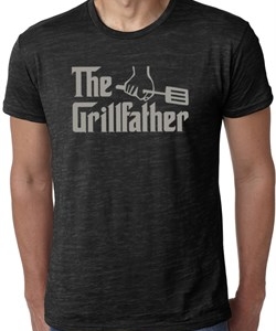 Mens Funny Shirt The Grill Father Burnout Tee T-Shirt