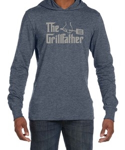 Mens Funny Shirt The Grill Father Lightweight Hoodie Tee T-Shirt