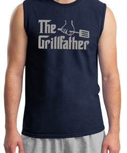 Mens Funny Shirt The Grill Father Muscle Tee T-Shirt