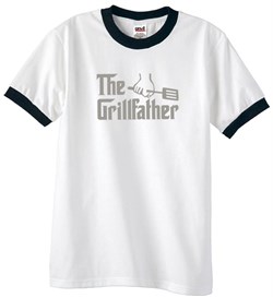 Mens Funny Shirt The Grill Father Ringer Tee T-Shirt