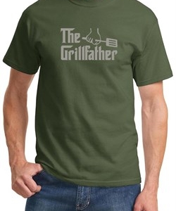 Mens Funny Shirt The Grill Father Tee T-Shirt