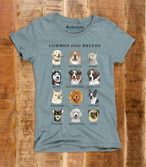 Common Dog Breeds Women's Cotton/Poly T-Shirt