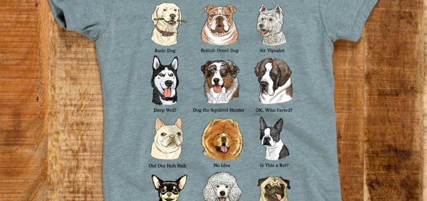 Common Dog Breeds Women's Cotton/Poly T-Shirt