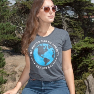 Round Earth Society Women's Cotton/Poly T-Shirt