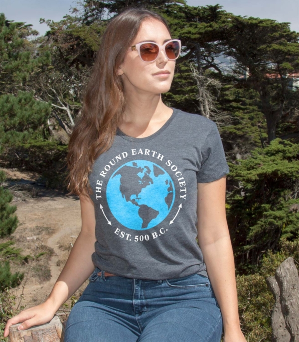 Round Earth Society Women's Cotton/Poly T-Shirt