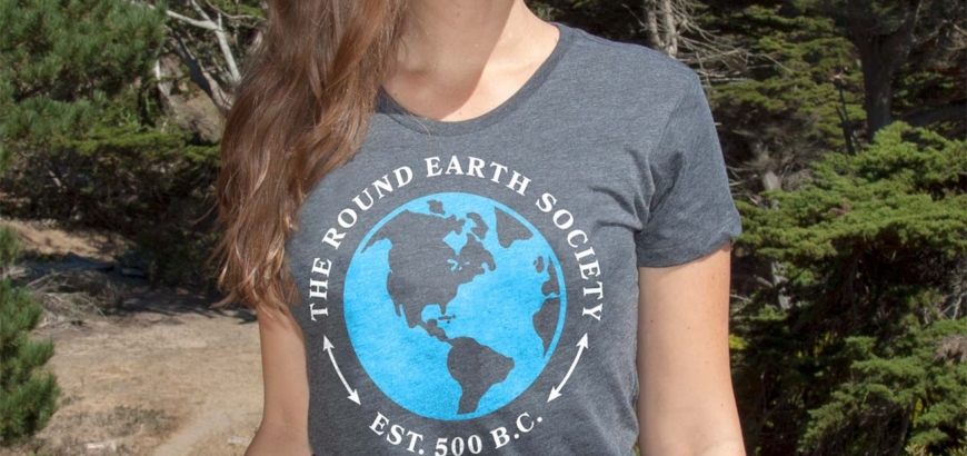 Round Earth Society Women's Cotton/Poly T-Shirt