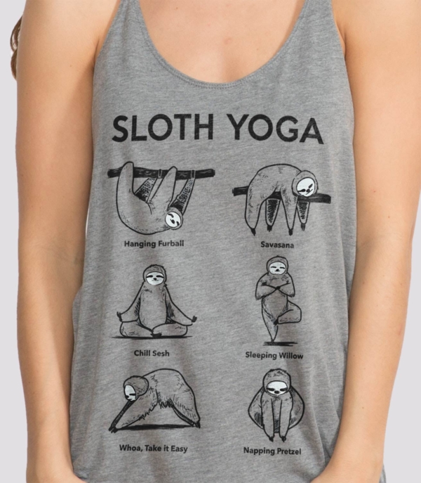 Sloth Yoga Slouchy Tank Women's Tri-Blend Slouchy Tank