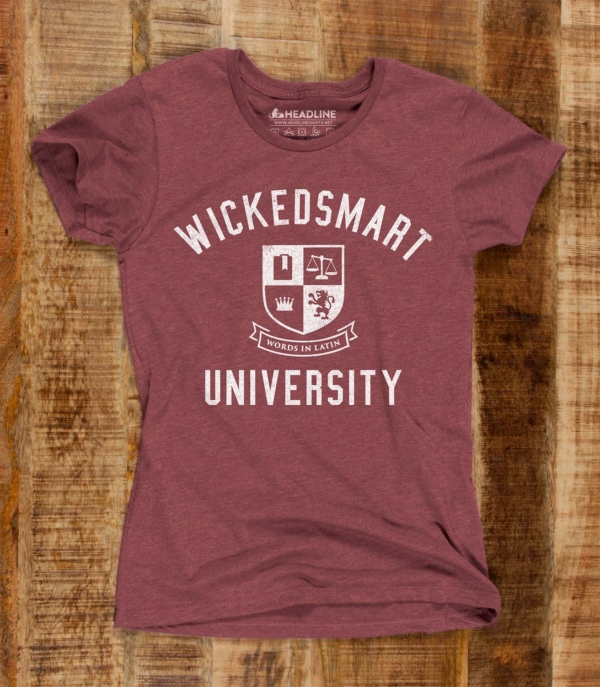 Wickedsmart University Women's Cotton/Poly T-Shirt