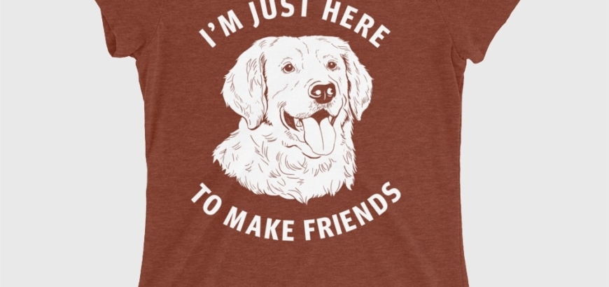 Just Here to Make Friends Women's Cotton/Poly T-Shirt