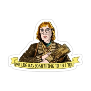 Twin Peaks Log Lady T-shirt Tee, T Shirt, David Lynch Sticker