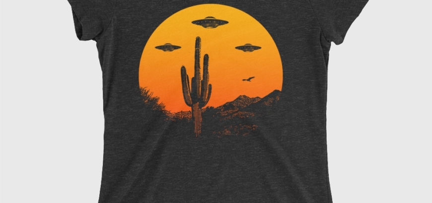 UFO Country Women's Cotton/Poly T-Shirt