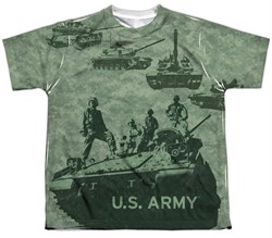 Army Shirt Tank Up Sublimation Youth T-Shirt Front/Back Print