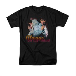 Elvis Presley Shirt Always On My Mind Black T-Shirt