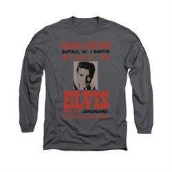 Elvis Presley Shirt Buffalo 1956 Long Sleeve Charcoal Tee T-Shirt