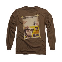 Elvis Presley Shirt Charro Long Sleeve Coffee Tee T-Shirt