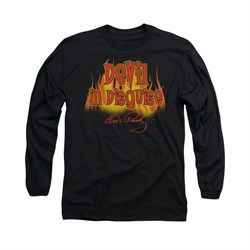 Elvis Presley Shirt Devil In Disguise Long Sleeve Black Tee T-Shirt
