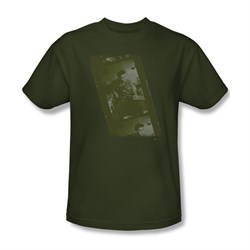 Elvis Presley Shirt Film Strip Olive T-Shirt