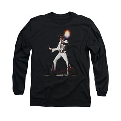 Elvis Presley Shirt Glorious Long Sleeve Black Tee T-Shirt