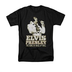 Elvis Presley Shirt Golden Glow Black T-Shirt