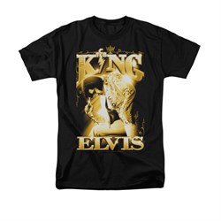 Elvis Presley Shirt In Gold Black T-Shirt