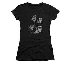 Elvis Presley Shirt Juniors Faces Black T-Shirt
