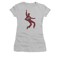 Elvis Presley Shirt Juniors Full Of 75 Silver T-Shirt