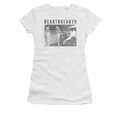 Elvis Presley Shirt Juniors Heartbreaker White T-Shirt