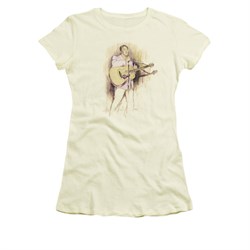 Elvis Presley Shirt Juniors I Was The One Cream T-Shirt