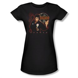Elvis Presley Shirt Juniors Karate Black T-Shirt