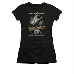 Elvis Presley Shirt Juniors Live In Buffalo Black T-Shirt