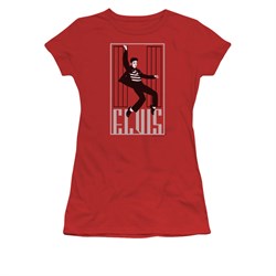 Elvis Presley Shirt Juniors One Jailhouse Red T-Shirt