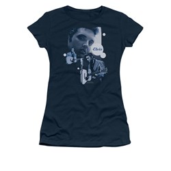 Elvis Presley Shirt Juniors Play That Guitar Navy T-Shirt