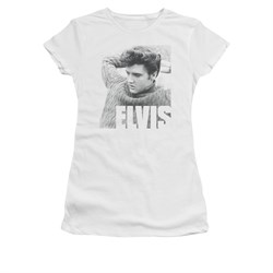 Elvis Presley Shirt Juniors Relaxing Sweater White T-Shirt