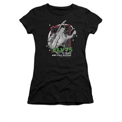 Elvis Presley Shirt Juniors Still Rocking Black T-Shirt