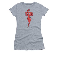 Elvis Presley Shirt Juniors TCB Athletic Heather T-Shirt
