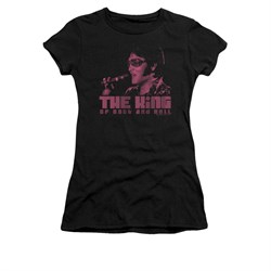 Elvis Presley Shirt Juniors The King Black T-Shirt