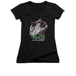 Elvis Presley Shirt Juniors V Neck Still Rocking Black T-Shirt