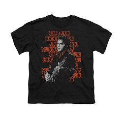 Elvis Presley Shirt Kids 1968 Black T-Shirt